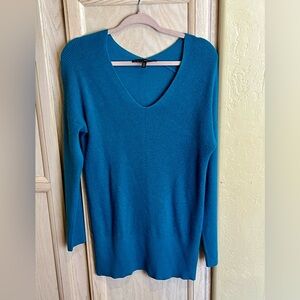 3/$30|🌸 WHBM Teal V-Neck Tunic Sweater